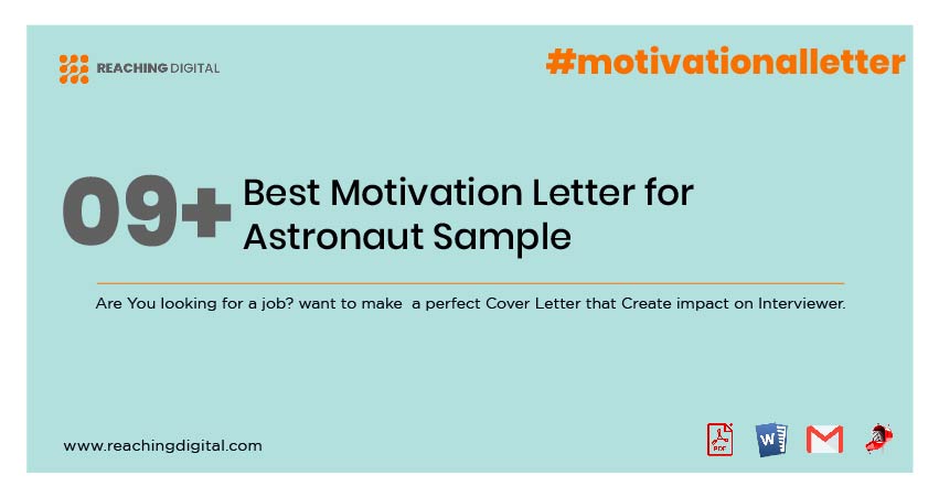 Motivation Letter for Astronaut Template