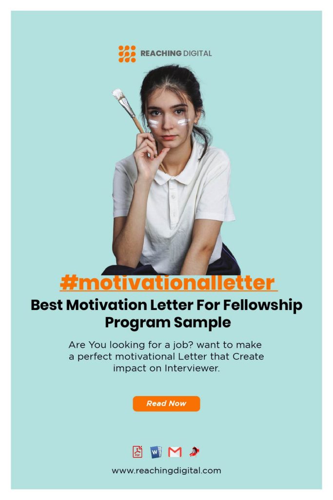 Sample Motivation Letter For Fellowship Program