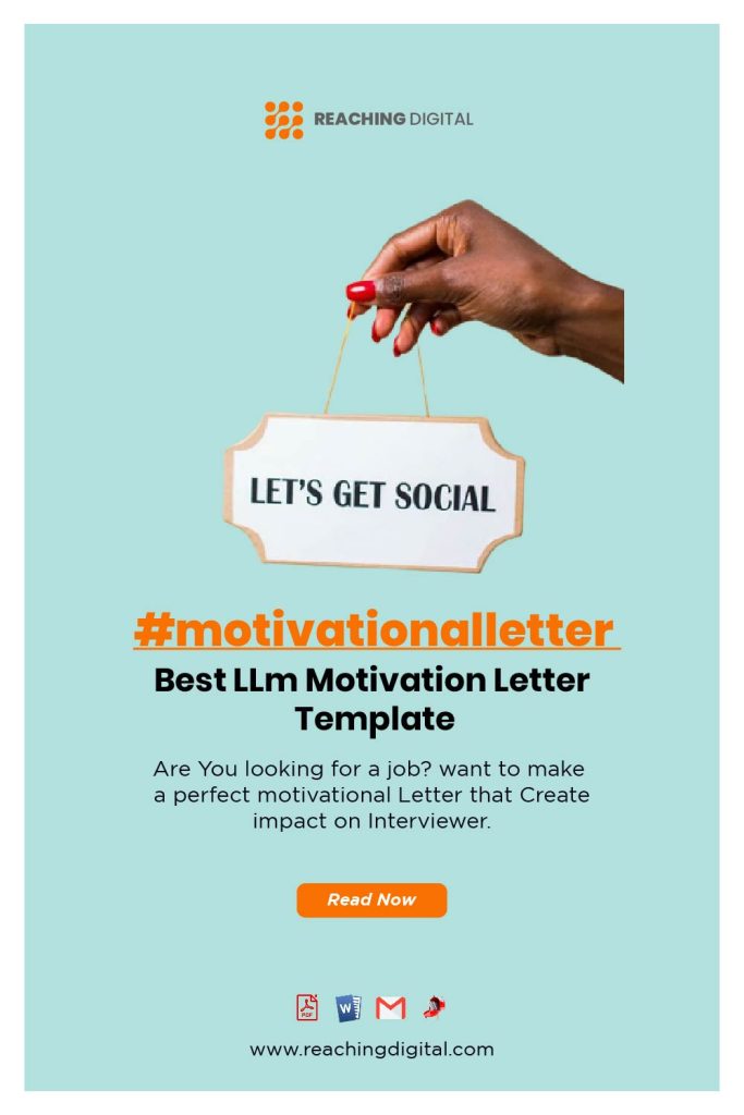 LLm Motivation Letter Example