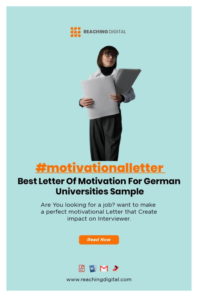 Motivation Letter for German University Example