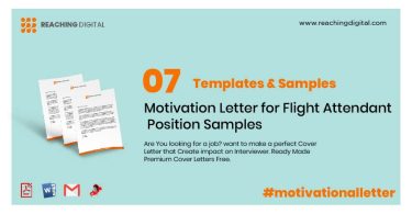 Motivation Letter for Flight Attendant Position