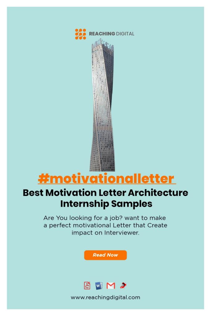 Motivation Letter Architecture Internship With No Experience