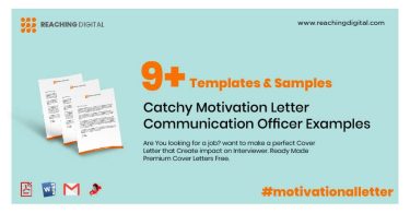 Motivation Letter Communication Officer