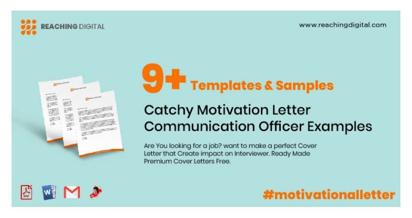 Motivation Letter Communication Officer