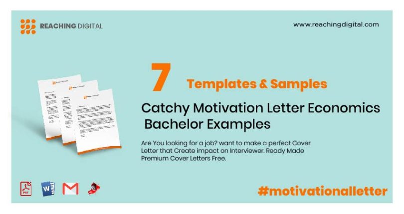 Motivation Letter Economics Bachelor