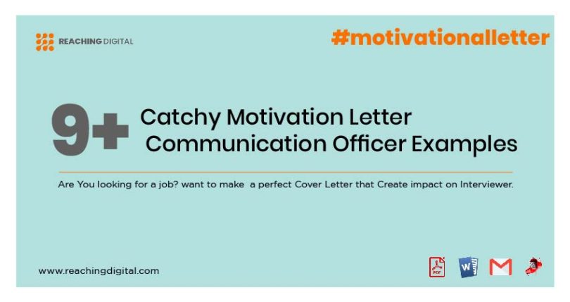 cover letter for communication officer sample