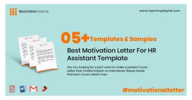 Motivation Letter For HR Assistant