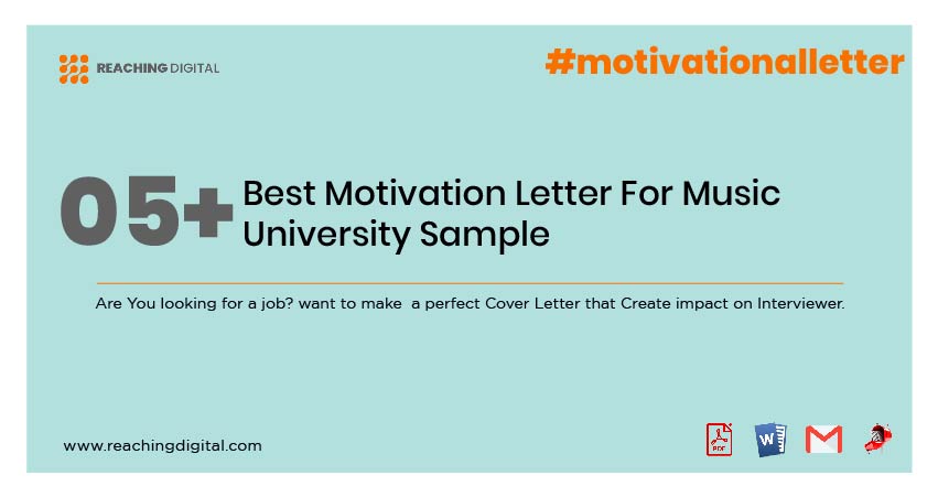Motivation Letter For Music University Template