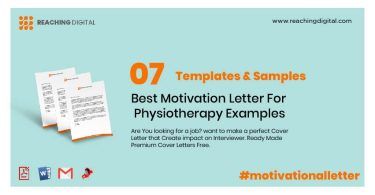 Motivation Letter For Physiotherapy