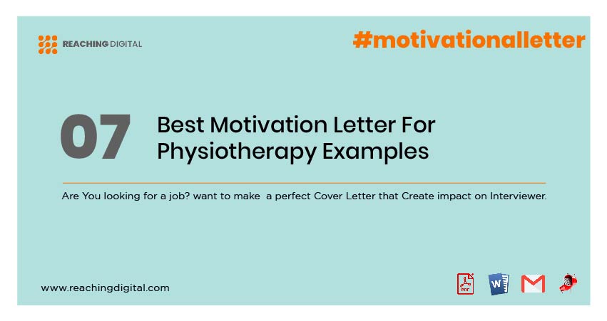 Motivation Letter For Physiotherapy Example