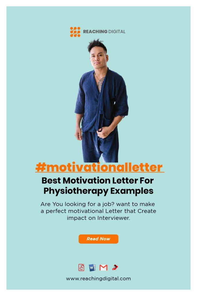 Motivation Letter For Physiotherapy Sample