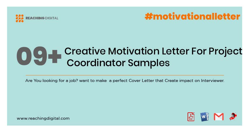 Motivation Letter For Project Coordinator Example