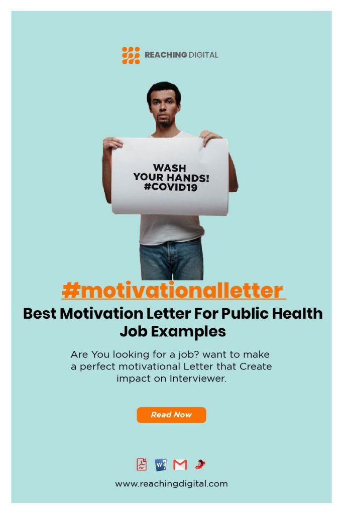 Motivation Letter for Public Health Job With No Experience
