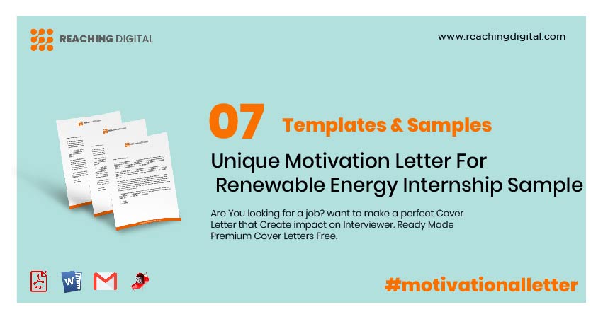 cover letter for internship in renewable energy