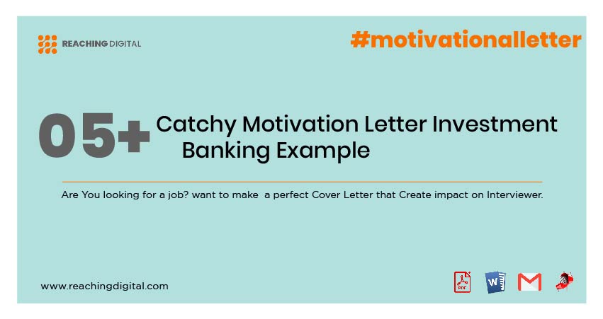 Motivation Letter for Investment Banking Job
