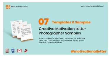 Motivation Letter For Photographer