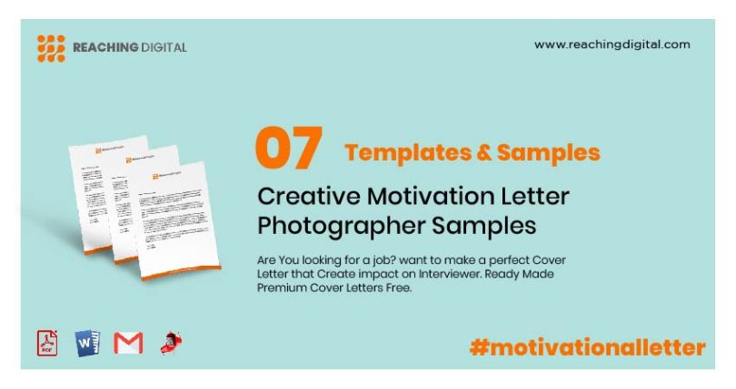 Motivation Letter For Photographer
