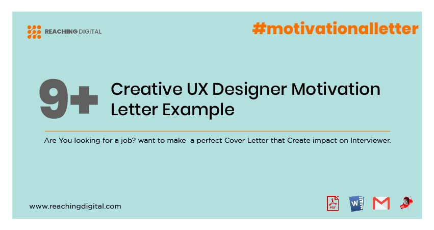 Motivation Letter UX Designer Examples