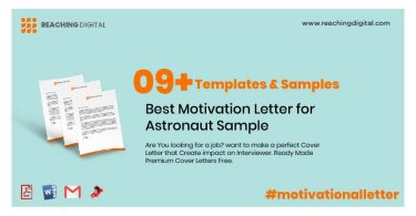 Motivation Letter for Astronaut