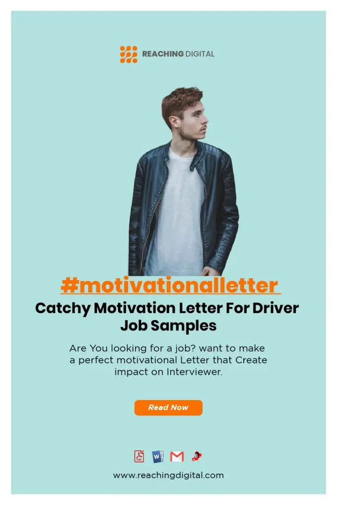 Motivation Letter for Driving job