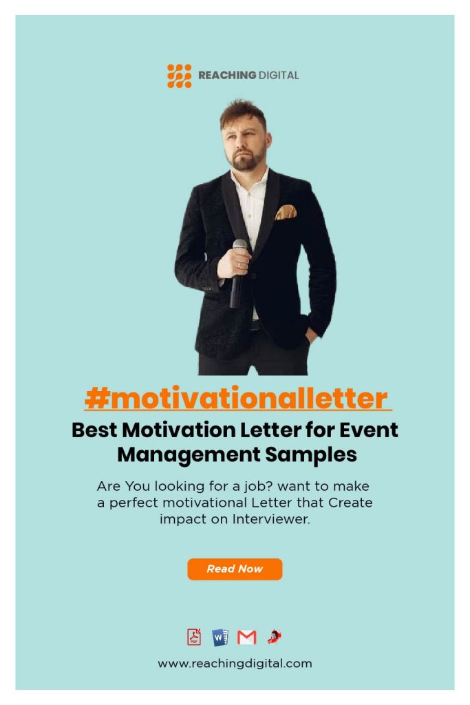 Motivation Letter for Event Manager Job Sample