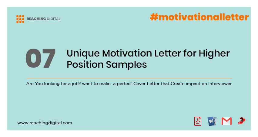 Motivation Letter for Higher Position Sample