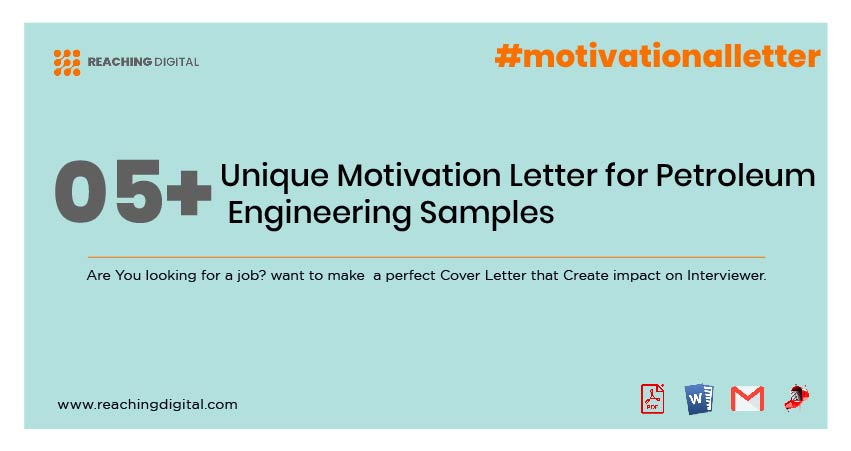 Motivation Letter for Masters in Petroleum Engineering Examples