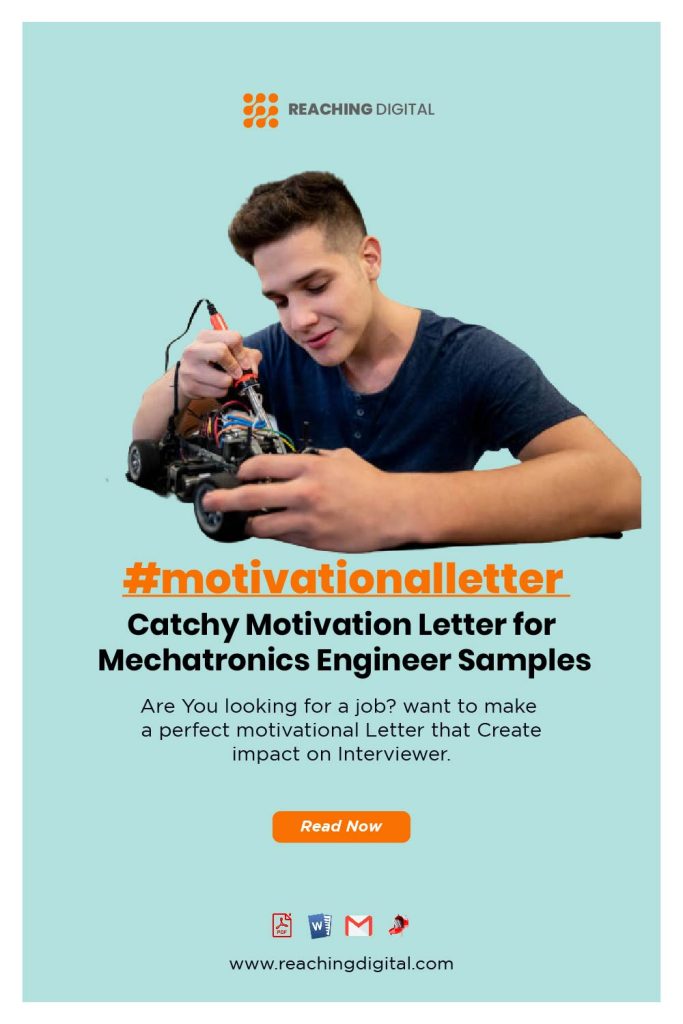 Motivation Letter for Mechatronics Engineer With No Experience