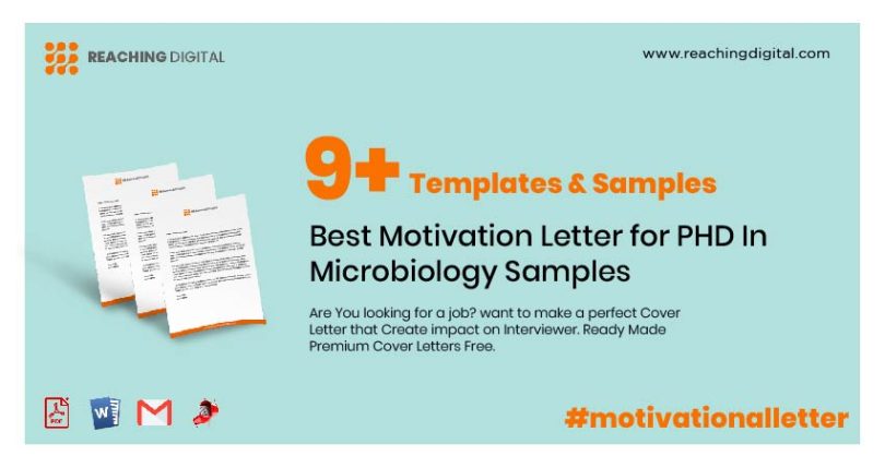Motivation Letter for PHD In Microbiology