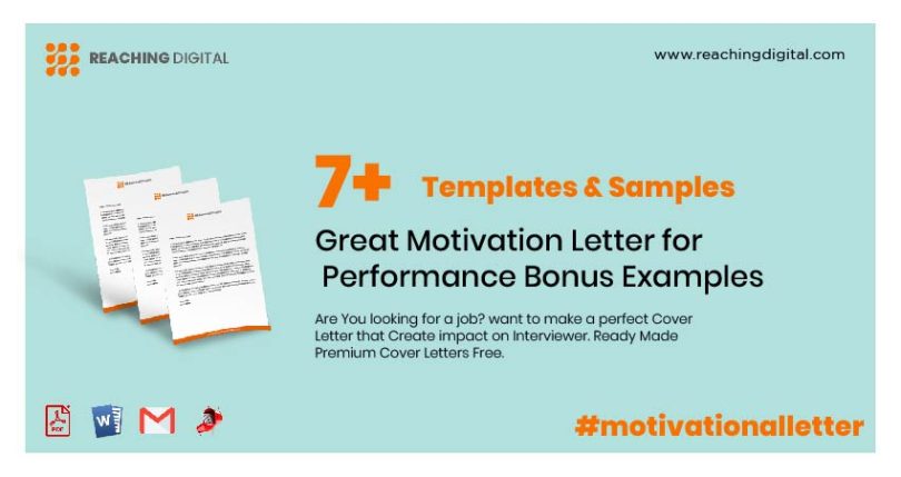 Motivation Letter for Performance Bonus