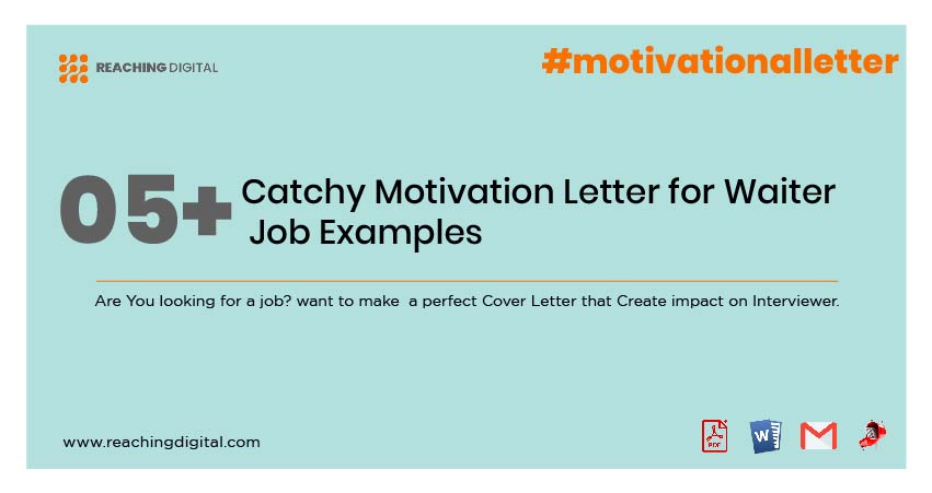 Example Of Motivation Letter for Waiter Job