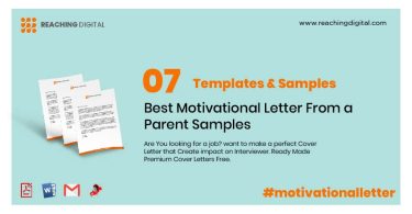 Motivational Letter From a Parent