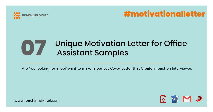 Motivational Letter for Admin Assistant