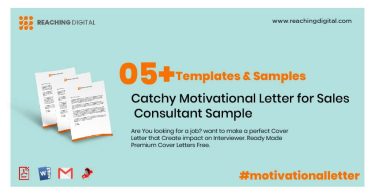 Motivational Letter for Sales Consultant