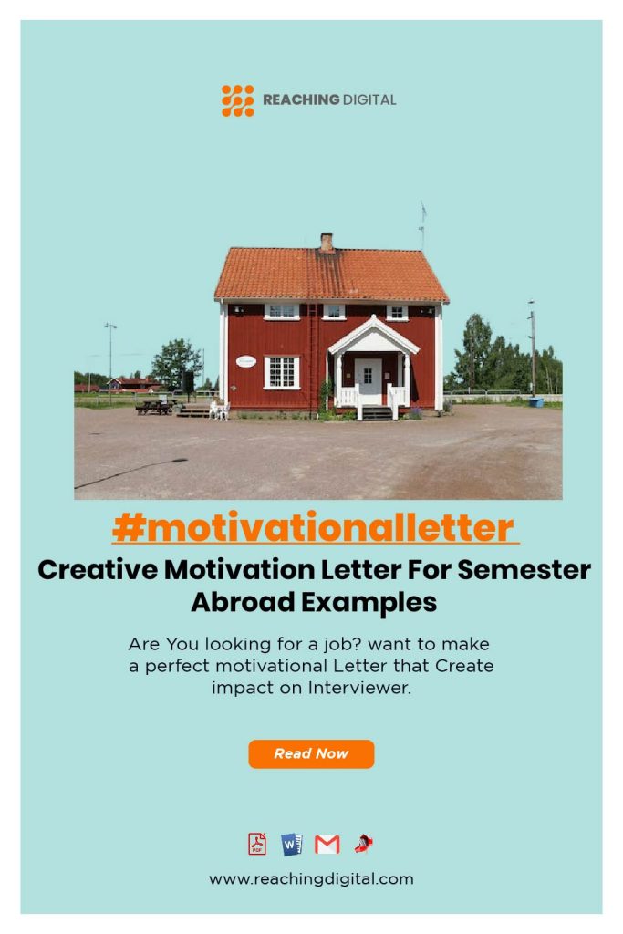 Sample Motivation Letter For Semester Abroad