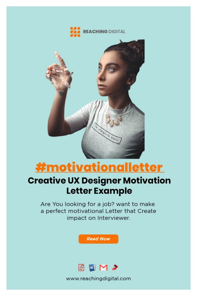 Sample UX Designer Motivation Letter