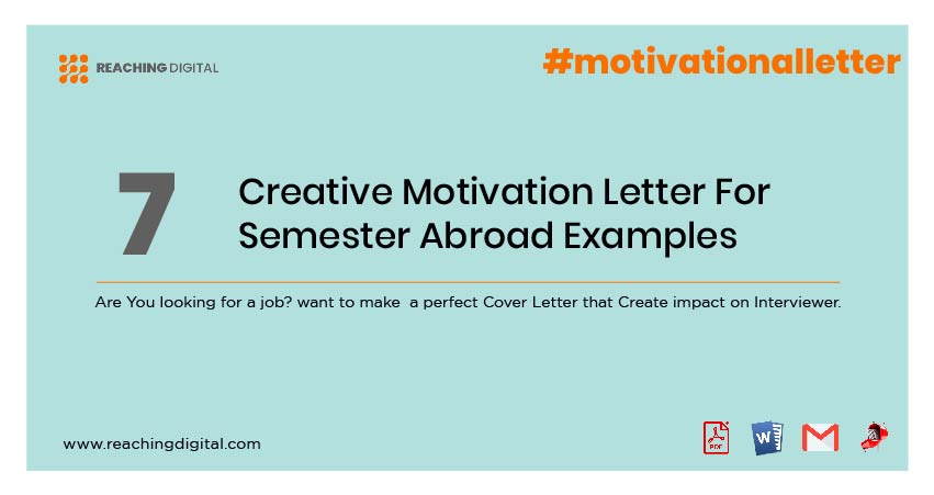 Semester Abroad Motivation Letter Examples