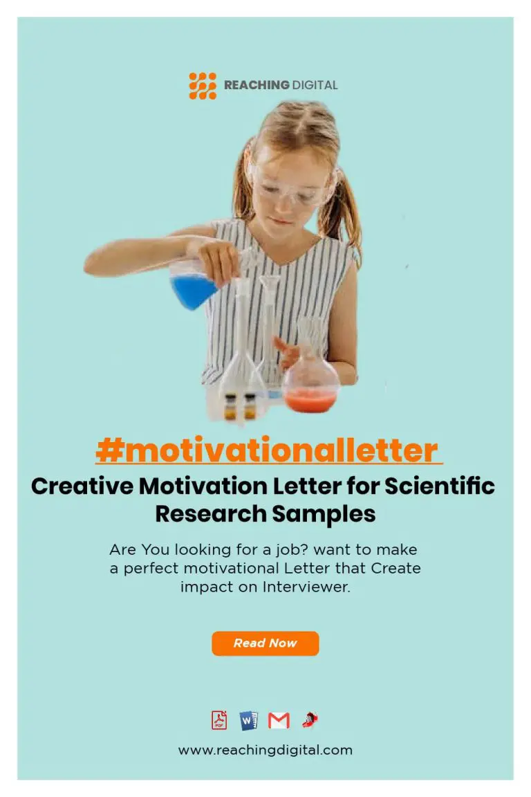 motivation letter scientific research