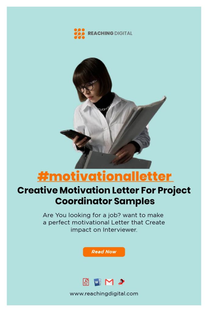 Motivation Letter for Project Coordinator With No Experience