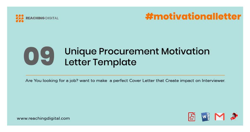 Short motivation letter for procurement officer
