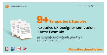 UX Designer Motivation Letter