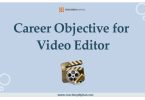Career Objective for Video Editor