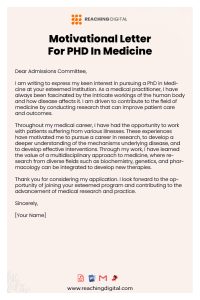 motivation letter for phd studies