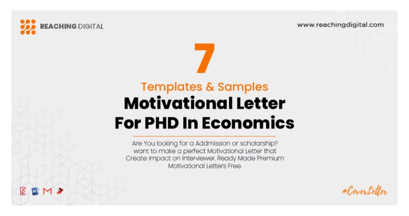 Motivation Letter For PHD In Economics