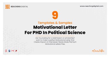 Motivation Letter For PHD In Political Science