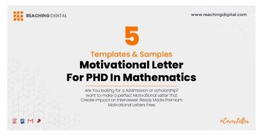 Motivational Letter For PHD In Mathematics