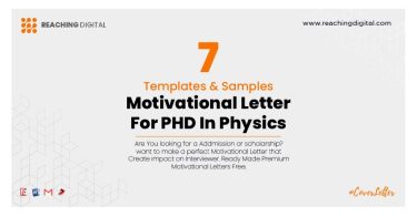 Motivational Letter For PHD In Physics