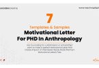 Motivation Letter For PHD In Anthropology