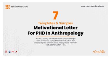 Motivation Letter For PHD In Anthropology