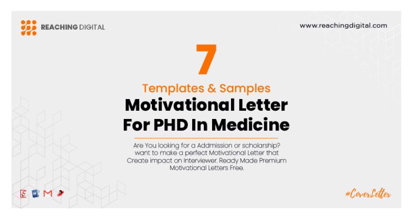 Motivation Letter For PHD In Medicine